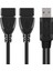 USB 2.0A Erkek Auf 2 Çift USB Dişi Jak Y Splitter Verteiler Adaptör Kablosu (Yurt Dışından) 1