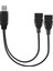 USB 2.0A Erkek Auf 2 Çift USB Dişi Jak Y Splitter Verteiler Adaptör Kablosu (Yurt Dışından) 3