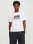 Jack & Jones Jcomap Logo Erkek Beyaz T-Shirt 12252376-White 1