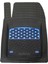 Smart Crossblade 2004-2005 Uyumlu 3D Havuzlu Paspas Takımı (Mavi-Siyah) 2