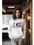 Los Angelas Tarz Baskılı Kadın Bisiklet Yaka Sweatshirt 2