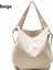 Bej Tarzı Ekstra Büyük Kadın Hobo Omuz Çantası Trendy Yumuşak Pu Deri Büyük Kapasiteli Crossbody Çanta Ed Li Bayan Büyük Alışveriş Çantası (Yurt Dışından) 2