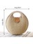 Bej 1 Stil Yuvarlak Hasır Plaj Çantası Eski El Yapımı Dokuma Omuz Çantası Rafya Daire Rattan Çantalar Bohem Yaz Tatili Günlük Çantalar (Yurt Dışından) 2