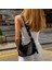 White Style2 Style 2022 New Nylon Bag Women Vintage Black Shoulder Bag Casual Girls Armpit Bag Solid Color Handbag Street Crossbody Bag (Yurt Dışından) 1