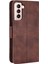 Samsung Galaxy S21 Plus ile Uyumlu Kickstand Koruyucu, Kredi Kartı Tutacağı Pu Deri Darbeye Dayanıklı Telefon Kılıfı (Yurt Dışından) 5