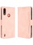 Motorola Moto E7 Power ile Uyumlu Kickstand Koruyucu, Kredi Kartı Tutacağı Pu Deri Darbeye Dayanıklı Telefon Kılıfı (Yurt Dışından) 1
