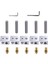 5 Adet 30MM Uzunluk Ekstruder 1.75MM Boğaz Borusu ve 5 Adet 0.4mm Pirinç Ekstruder Memesi ve 5 Adet Isıtıcı Blok Hotend (Yurt Dışından) 1