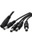 2x 1 Ila 4 Dc Güç 4 Bağlantı Noktalı Splitter Adaptör Adaptör Kablosu Cctv Kamera (Yurt Dışından) 4