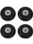4 Takım 55X18MM Bagaj Bavul / Sıralı Açık Paten Yedek Tekerlekler Siyah (Yurt Dışından) 1