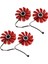 2x 85 mm Çap RX-570-2048SP RX-580 FD10U12S9-C RX570 4g RX580 Video Görüntü Kartları Soğutma Yedek Fan (Yurt Dışından) 1