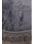 Relax Antrasit Yuvarlak 150X150 cm Ponpon Saçaklı Kaymaz Tabanlı Makinede Yıkanabilir Banyo Paspası 5