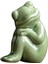 Küçük Kurbağa Heykeli Çay Evcil Heykel Minyatür Kurbağa Heykelcik Kitaplık Için 4.5x3.2x5.7 cm (Yurt Dışından) 4