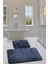Relax Lacivert Köşeli 60X100 + 50X60 cm 2'li Pufidik Banyo Paspası Seti Kaymaz Klozet Takımı 1