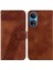 Honor X7 Kart Yuvası Fonksiyonu Için Kılıf Cüzdan Kabartmalı Desen Flip Folio Pu (Yurt Dışından) 1