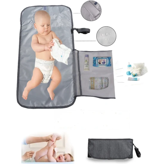 Nova Textile Bebek Alt Açma Örtüsü, Bebek Bakım Örtüsü, Alt Açma Minderi, Sıvı Geçirmez, Bebek Bakım Çantası