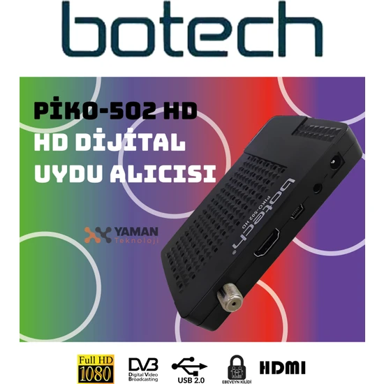 Botech Piko 502 Mini Full Hd Cihaz Yeni Seri Tak Kullan