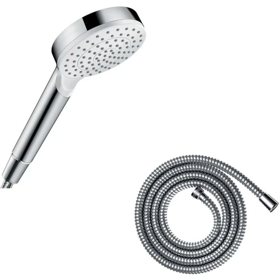 Hansgrohe Crometta 1jet El Duşu + Metaflex Duş Hortumu 1.6 M