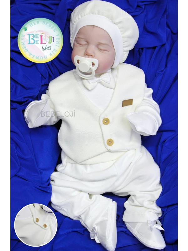 Bebeloji Baby Alvin Erkek Bebek Yenidoğan 5'li Hastane Çıkışı (Yenidoğan Kıyafeti)