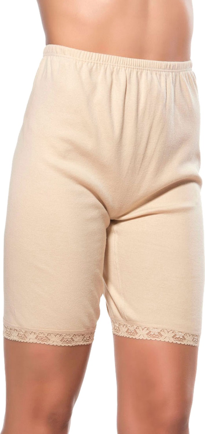 Özkan Underwear 0114 3'lü Paket Kadın Pamuklu Dantelli Ribana Esnek Yumuşak Paçalı Alt İçlik Don Külot Tayt görsel 3