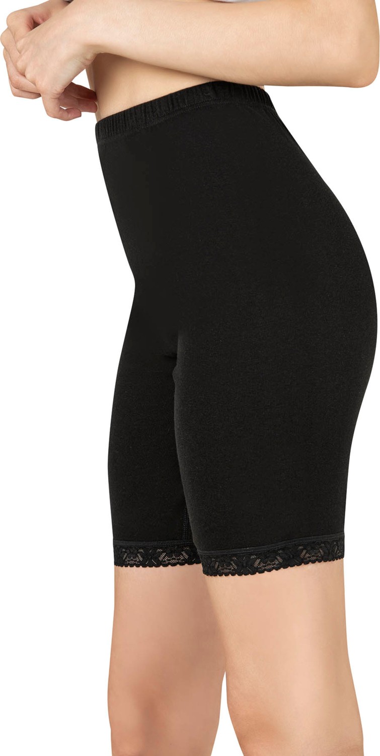 Özkan Underwear Özkan 0114 6'lı Paket Kadın Pamuklu Dantelli Ribana Esnek Yumuşak Paçalı Alt İçlik Don Külot Tayt görsel 8