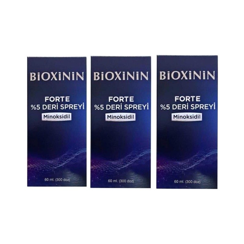Bioxinin Bioxini n Forte 5 Deri Spreyi 60 Ml 3 Adet Yeni Ambalaj