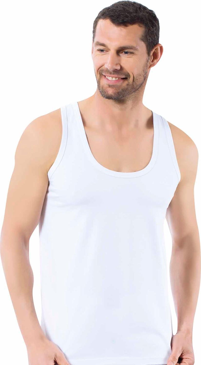 Özkan Underwear Özkan 0113 Erkek %100 Pamuklu Ribana Esnek Yumuşak Kalın Askılı Atlet