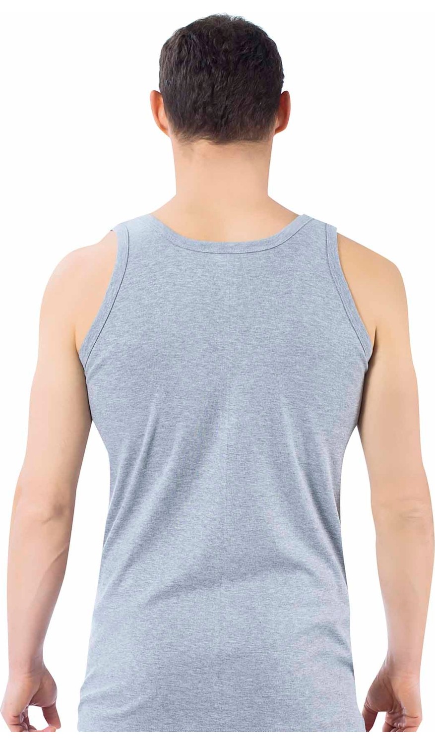 Özkan Underwear Özkan 0113 Erkek %100 Pamuklu Ribana Esnek Yumuşak Kalın Askılı Atlet görsel 2