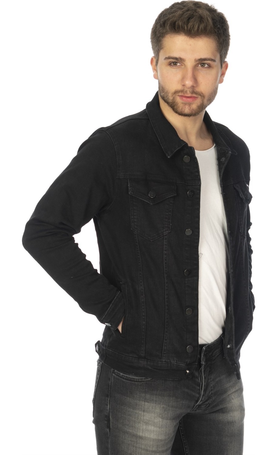 Cedy Denim Cedy Denım Erkek Slim Fit Kot Mont - C307 görsel 6