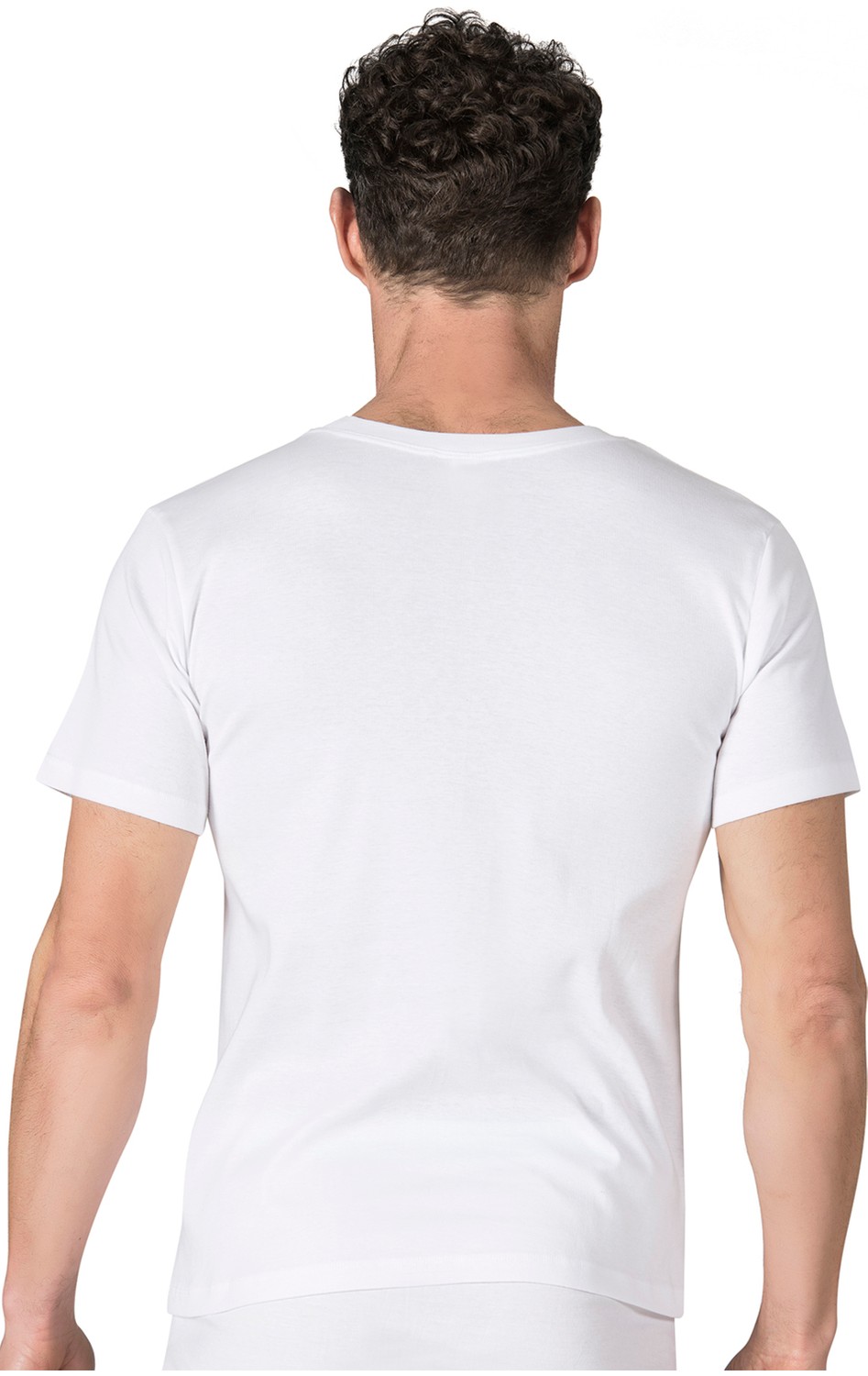Özkan Underwear 0116 Erkek Ribana Kapalı Yaka Yarım Kol Fanila görsel 2