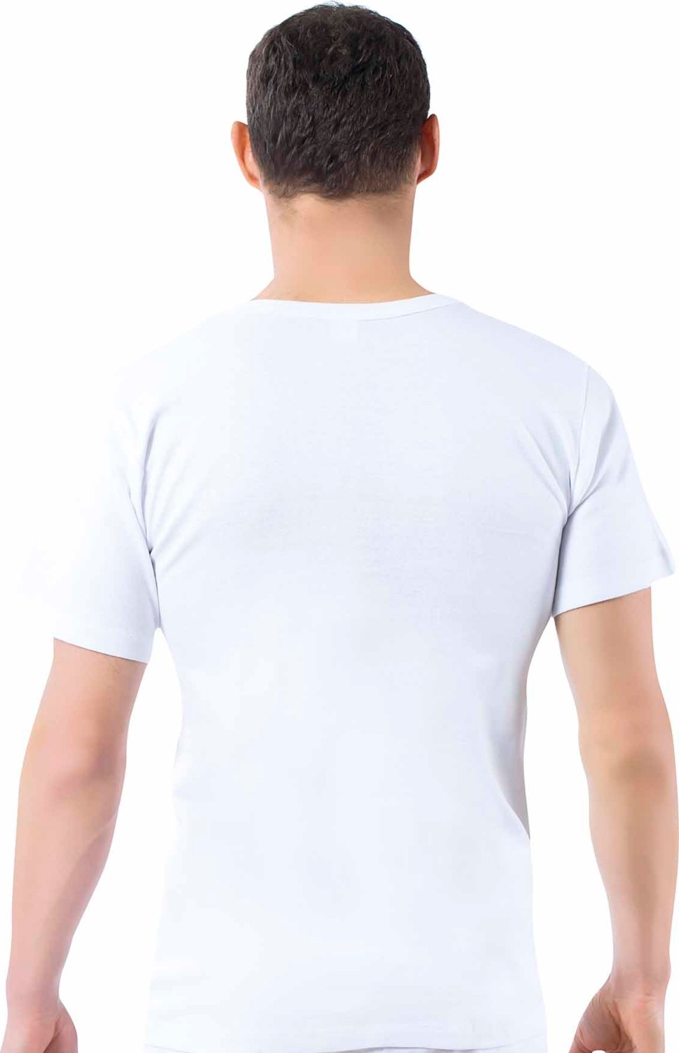 Özkan Underwear 0115 6'lı Paket Erkek Ribana Bisiklet Yaka Yarım Kol Fanila görsel 6