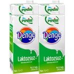 Pınar Denge Laktozsuz Süt 1 Lt x 4'lü Paket