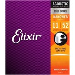 Elixir 011-052 Nanoweb Bronz Akustik Gitar Teli (11027)
