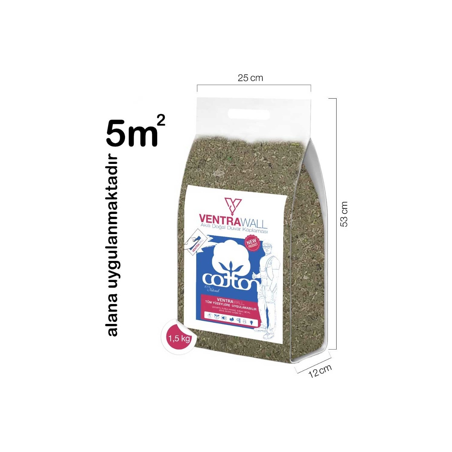 Ventrawall Yeşil Duvar Boyası G14 Isı Yalıtımlı 1.5 kg 5m² Fiyatı