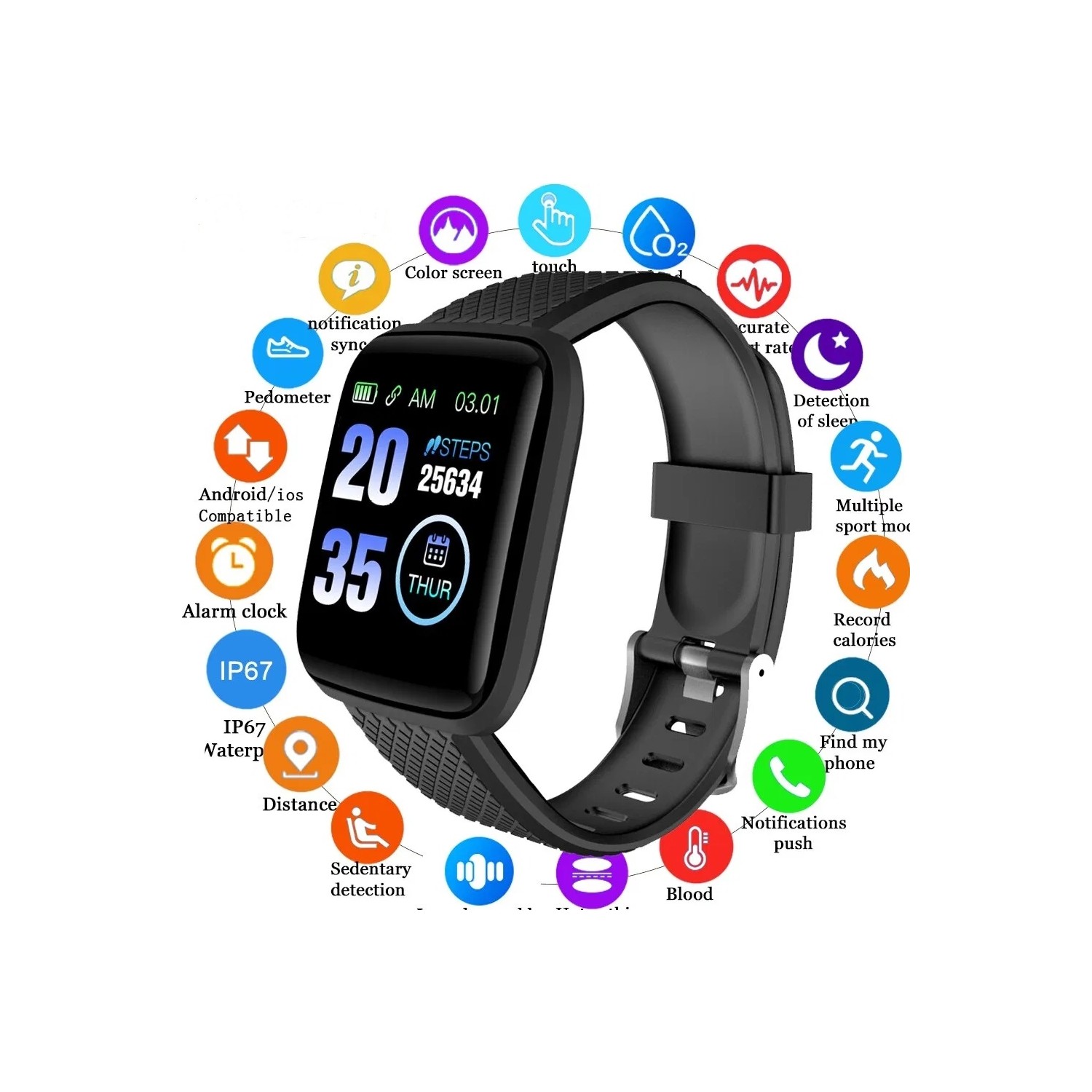 Smart Bracelet D20 Bluetooth Akıllı Saat Silikon Kordon Fiyatı