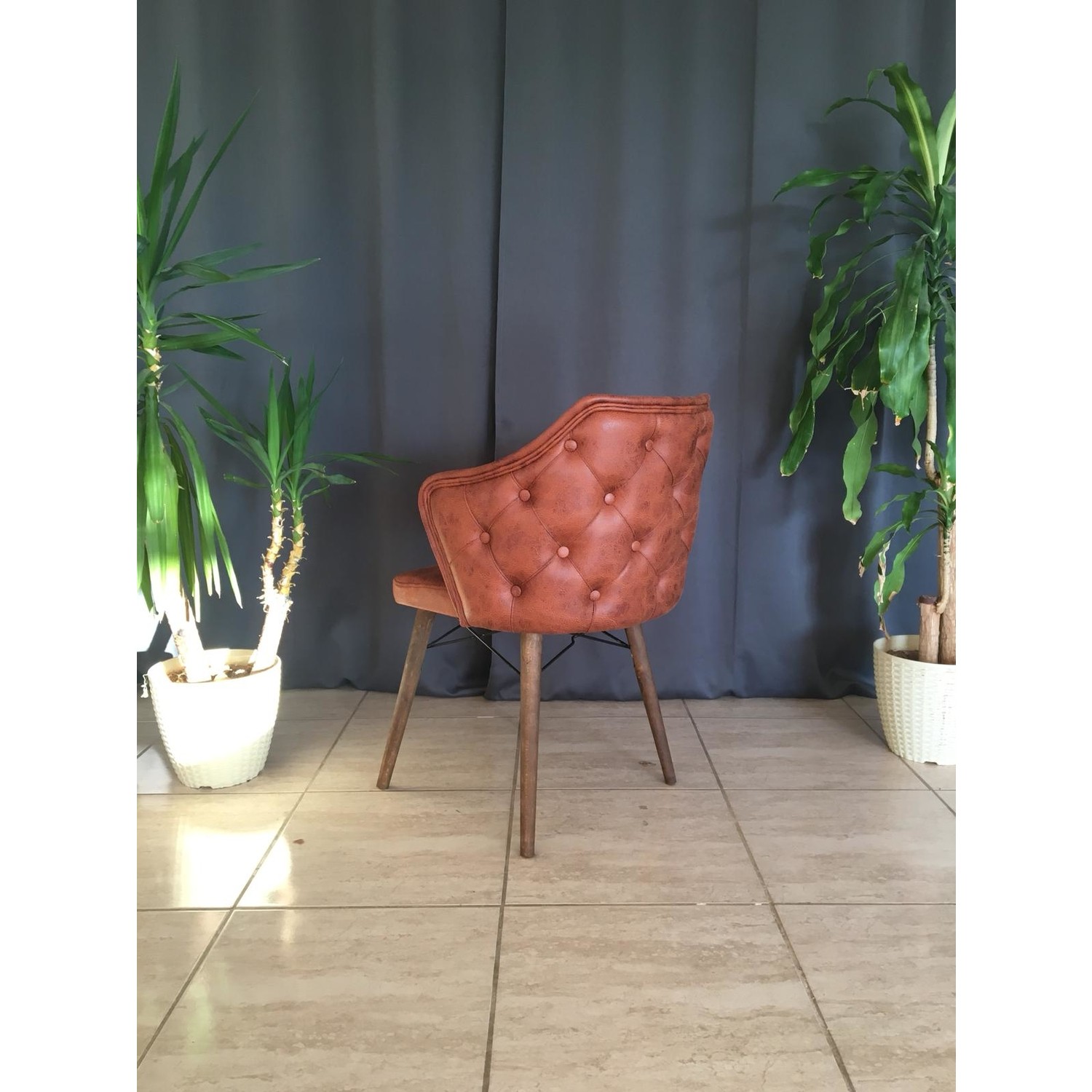Lavinya Sandalye Soft Kumaş Retro Star Chester Model Fiyatı