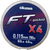 Okuma Ft-Braided X4 Line 150M Grey Örgü Ip Misina