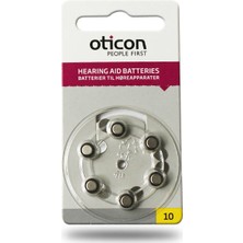 Oticon 10 Numara İşitme Cihazı Pili 3 Paket 18 Adet