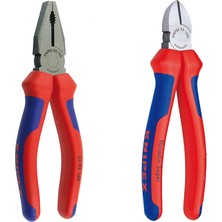 Knipex  Kombine Pense ve Yan Keski Seti 180MM