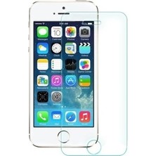 Fibaks Apple iPhone 5 Ekran Koruyucu Kısa Temperli Sert Cam 9H Kırılmaz Cam Koruma Maxi