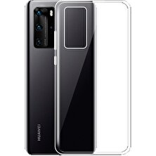 Fibaks Huawei P40 Kılıf A+ Şeffaf Lüx Süper Yumuşak 0.3mm Ince Slim Silikon