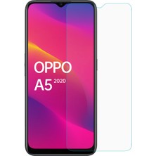 Fibaks Oppo A9 2020 Ekran Koruyucu Kısa Temperli Sert Cam 9H Kırılmaz Cam Koruma Maxi