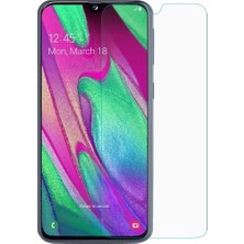 Fibaks Samsung Galaxy A40 Ekran Koruyucu Kısa Temperli Sert Cam 9H Kırılmaz Cam Koruma Maxi