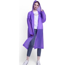 Eleven Market Raıncoat Eva Unisex Mor Yağmurluk