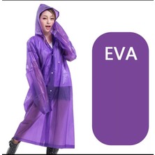 Eleven Market Raıncoat Eva Unisex Mor Yağmurluk