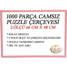 mixefor 1000 Parça - Camsız - 1.ölçü 66 cm x 48 cm - Renk pembe  23 mm