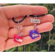 Paytak Moda Unicorn Bff Best Friends 2li Suni Deri Ipli Kolye PYTKKT001000