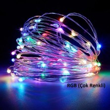 Orijinaldükkan 3 Metre Rgb Çok Renkli LED Işıklı Peri Tel Dekoratif Pilli Aydınlatma