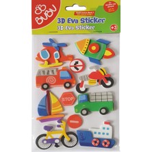 Bubu Küçük Araçlar Eva 3D Sticker Model 2