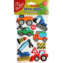 Bubu Küçük Araçlar Eva 3D Sticker Model 4