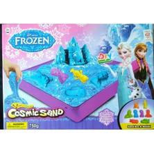 Lisanslı Frozen Cosmic Sand, Kinetik Oyun Kumu - 8 KALIPLI,750 gr